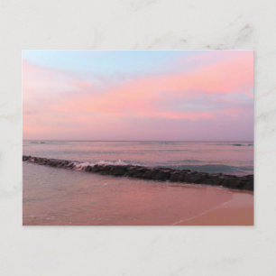 Zonsopgang bij Waikiki Beach Briefkaart