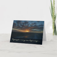 Zonsopgang bij Zee Jubileum Kaart