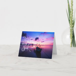 Zonsopgang boot  Het is goed Kaart