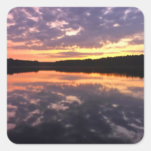 Zonsopgang boven Bear Lake Vierkante Sticker