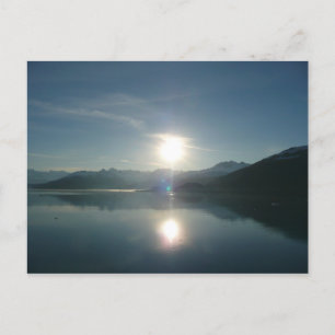 Zonsopgang boven College Fjord Alaska Fotografie Briefkaart
