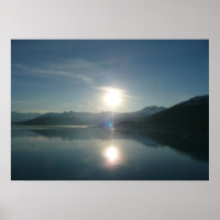 Zonsopgang boven College Fjord Alaska Fotografie