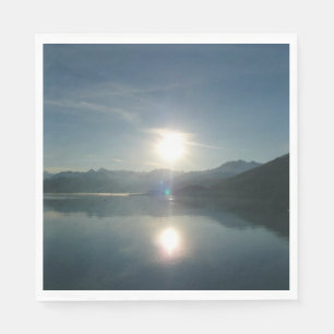 Zonsopgang boven College Fjord Alaska Fotografie Servet