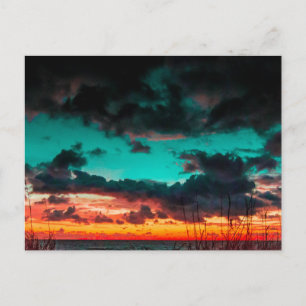 Zonsopgang boven de Atlantische Oceaan, Fort Pierc Briefkaart