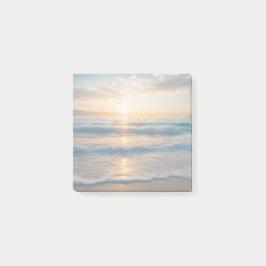 Zonsopgang boven het strand post-it® notes