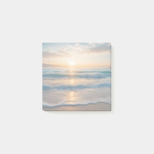 Zonsopgang boven het strand post-it® notes