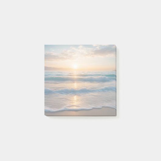 Zonsopgang boven het strand post-it® notes (Voorkant)