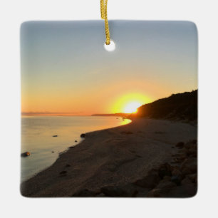 Zonsopgang boven Long Island Sound Keramisch Ornament