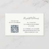 Zonsopgang en gras | QR-code Visitekaartje (Achterkant)