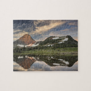 Zonsopgang en reflectie, Glacier National Park, Legpuzzel