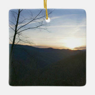 Zonsopgang in de Smoky Mountains Keramisch Ornament