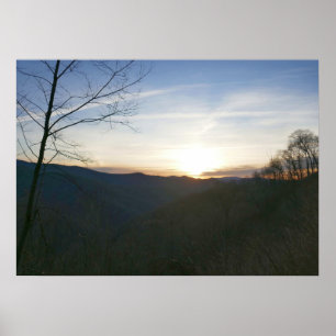 Zonsopgang in de Smoky Mountains Poster