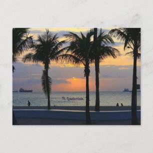 Zonsopgang in Ft. Lauderdale Briefkaart