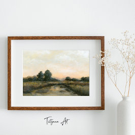  Zonsopgang Landschap met River Fine Art Poster