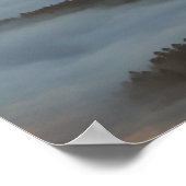 Zonsopgang mist in Pieniny Poster (Hoek)