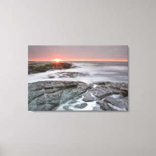 Zonsopgang nabij Brenton Point State Park aan de O Canvas Afdruk