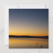 Zonsopgang op de Lake Wedding Kaart (Achterkant)