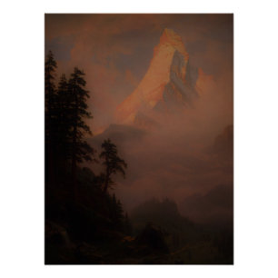 Zonsopgang op de Matterhorna 1875 - Perfect Poster