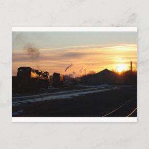 zonsopgang op de werf van west springfield briefkaart