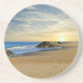 Zonsopgang op een Sandy Shoreline Zandsteen Onderzetter