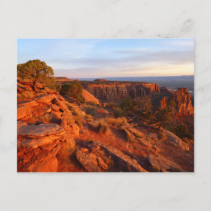 Zonsopgang op het Grand View Trail bij CO Monument Briefkaart