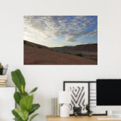 Zonsopgang op het pad naar Delicate Arch Poster (Thuiskantoor)