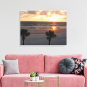 Zonsopgang op het strand Ingewikkeld Canvas (Insitu (Woonkamer))