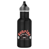 Zonsopgang op het water waterfles  (Rechts)