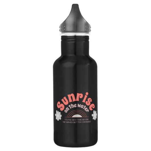 Zonsopgang op het water waterfles  (Links)