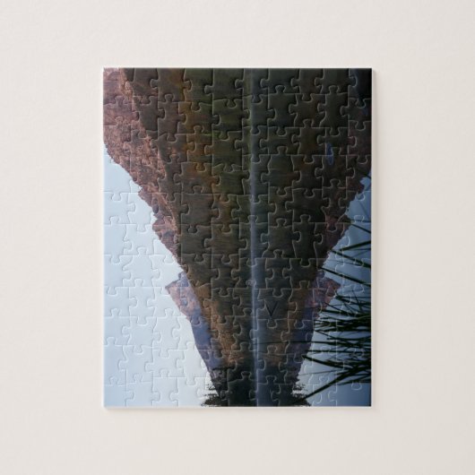 Zonsopgang reflectie bij String Lake I Legpuzzel (Verticaal)