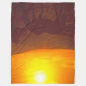 ZONSOPGANG SCHOONHEID FLEECE DEKEN (Voorkant)