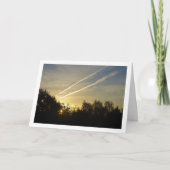 Zonsopgang Streaks, Skyscape Kaart (Voorkant)