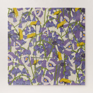 Zonsopgang tussen de bloemen legpuzzel