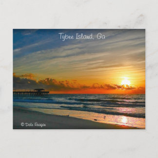 Zonsopgang - Tybee Island Briefkaart