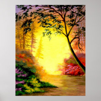 Zonsopgang Wandelpad Poster