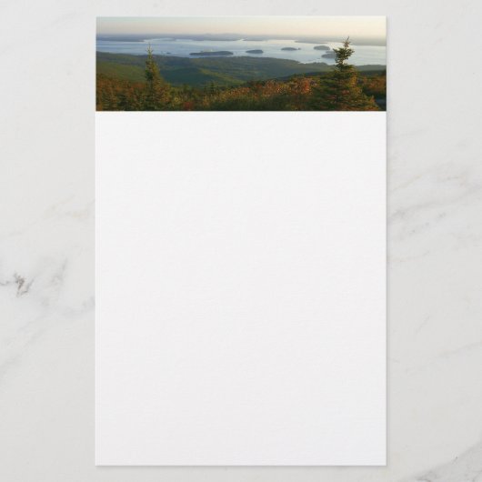 Zonsopkomst bij Cadillac Mountain I Briefpapier (Voorkant)