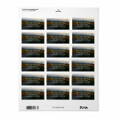 Zonsopkomst bij Cadillac Mountain II Etiket (Full Sheet)