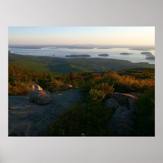 Zonsopkomst bij Cadillac Mountain II Poster (Voorkant)