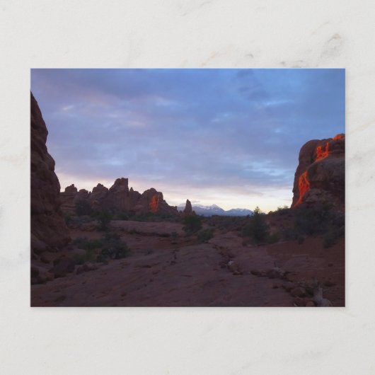 Zonsopkomst bij de Windows Trail in Arches Briefkaart (Voorkant)