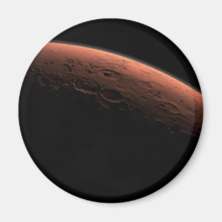 Zonsopkomst bij Gale Crater Planet Mars Magneet