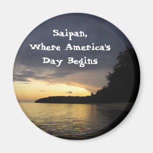 Zonsopkomst bij het strand van Pau Pau Magneet