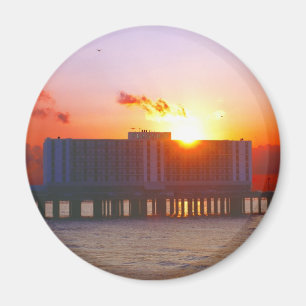 Zonsopkomst bij het vlaggenschip Hotel Magneten