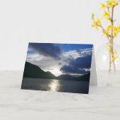 Zonsopkomst bij Lake Crescent Kaart (Gele Bloem)