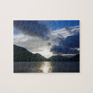Zonsopkomst bij Lake Crescent Legpuzzel