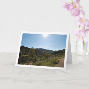 Zonsopkomst bij Ruta del Agua, Chelva, Valencia, S Kaart