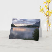 Zonsopkomst bij Swiftcurrent Lake I Kaart (Gele Bloem)