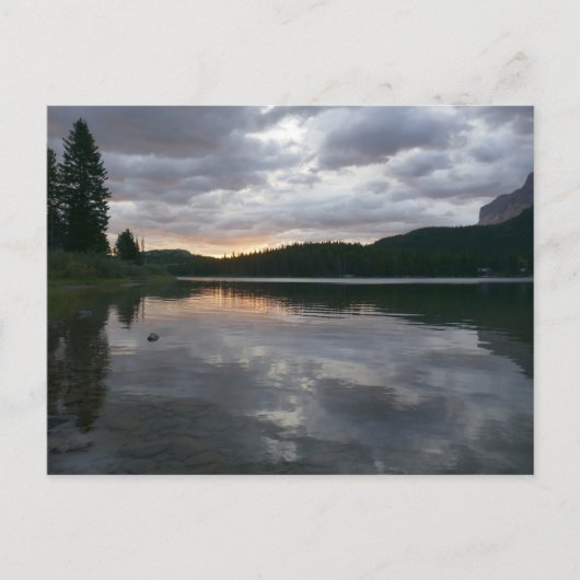 Zonsopkomst bij Swiftcurrent Lake II Briefkaart (Voorkant)