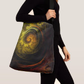 Zonsopkomst Bloemen Rode Abstract Kunst Kruis Lich Crossbody Tas (Dichtbij)
