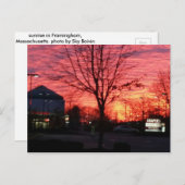 Zonsopkomst in Framingham, Massachusetts Briefkaart (Voorkant / Achterkant)