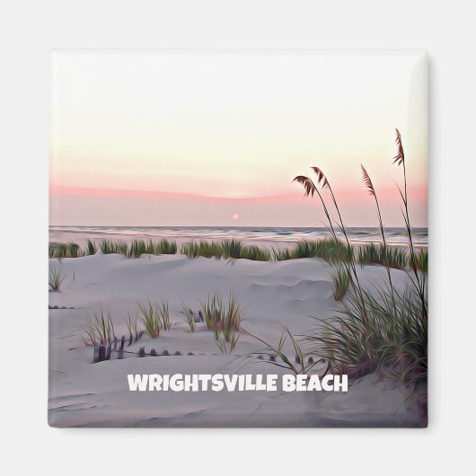 Zonsopkomst in juli, Wrightsville Beach Magneet (Voorkant)
